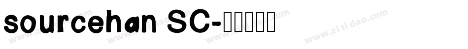 sourcehan SC字体转换